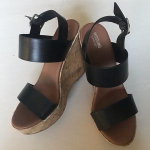 MOSSIMO Black Wedges 7.5